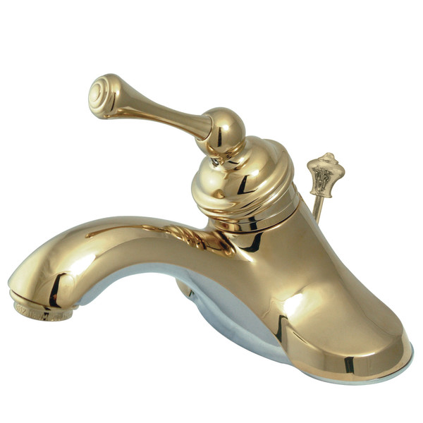 Kingston Brass 4" Centerset Bathroom Faucet, Polished Brass KB3542BL